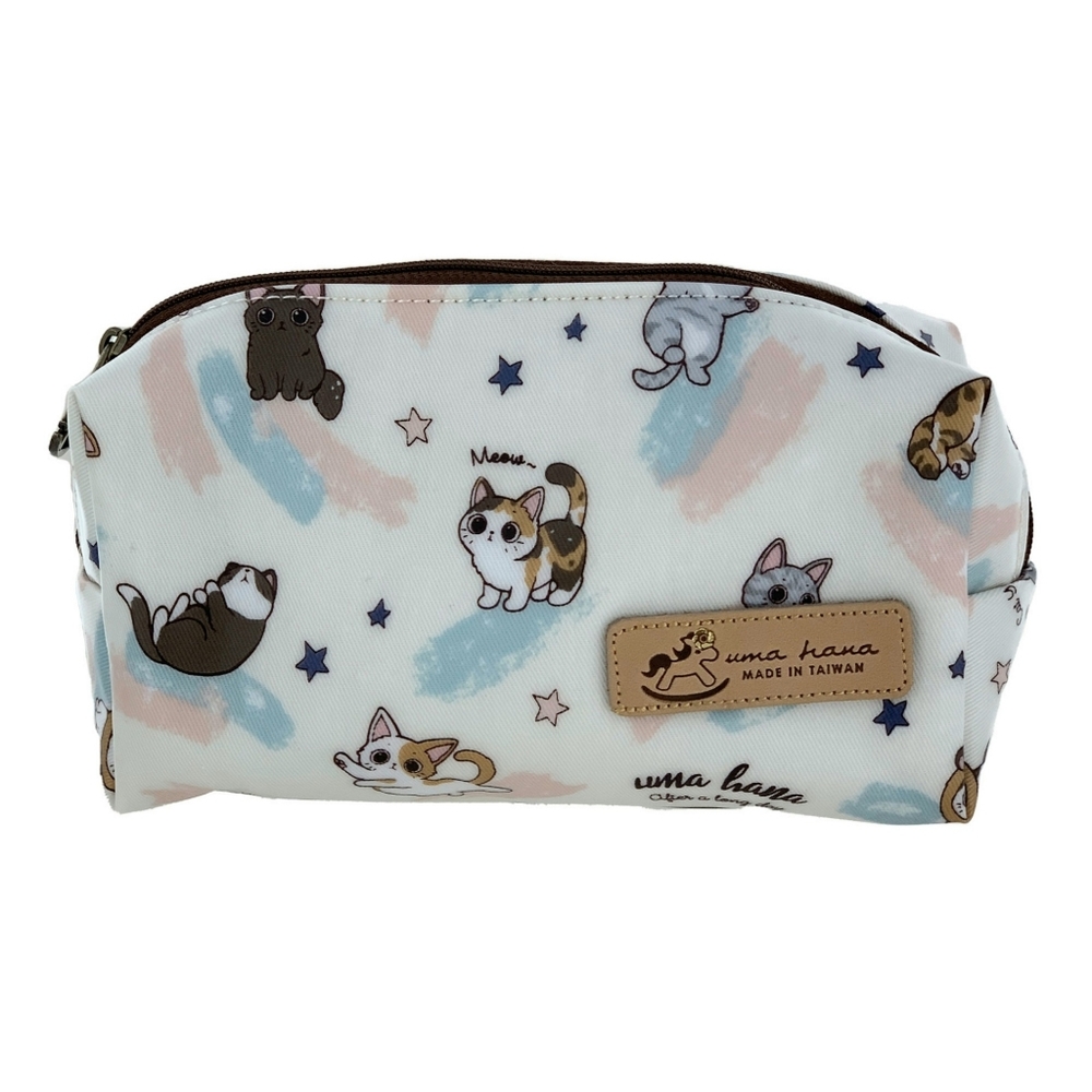 Waterproof Cat Rectangle Makeup Cosmetic Bag - Picture 1 of 7